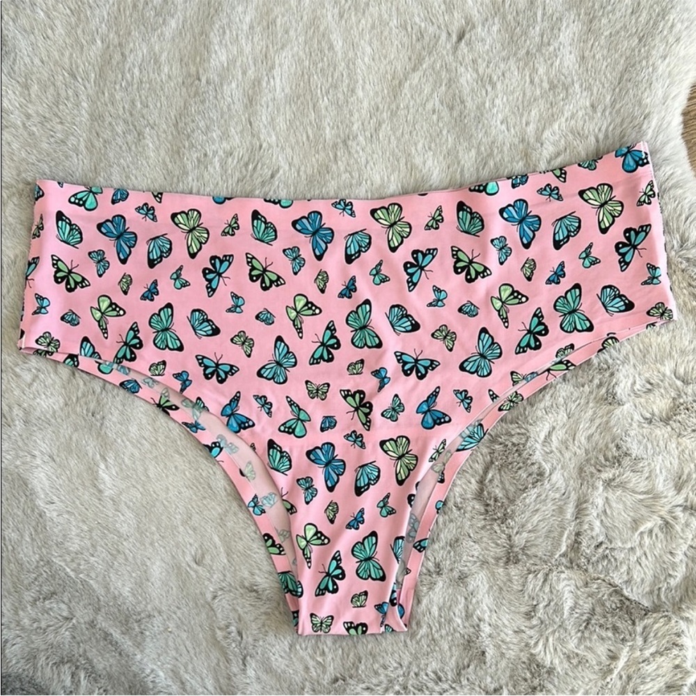 Cheek Boss No Show Butterfly Print Panty XL